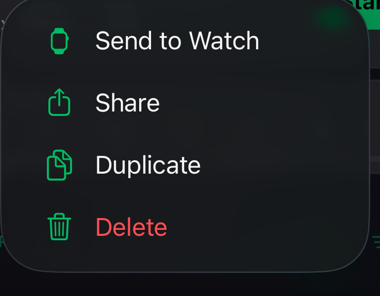 Press and hold a routine on your phone to reach Send to Watch