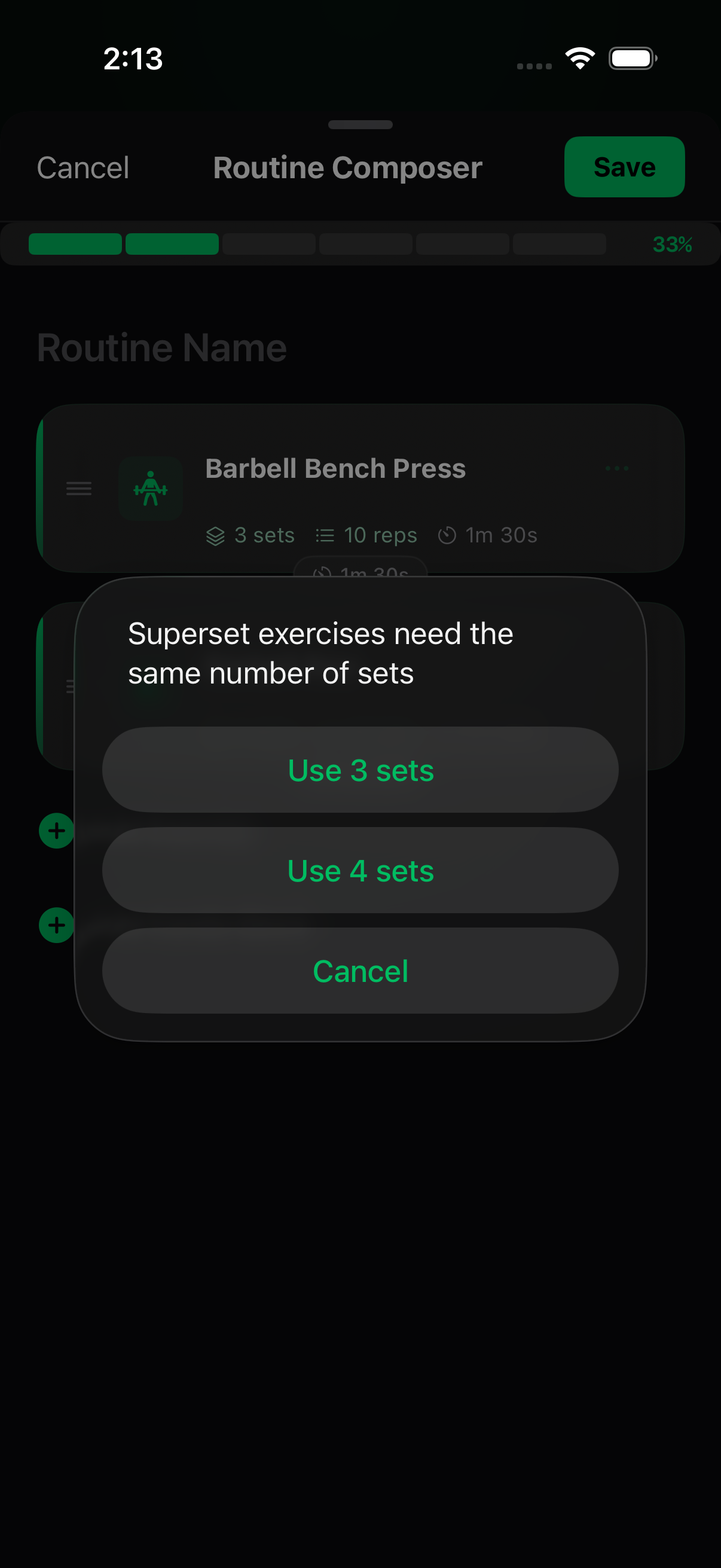 Linking a 3-set and a 4-set exercise: pick which count the pair should use